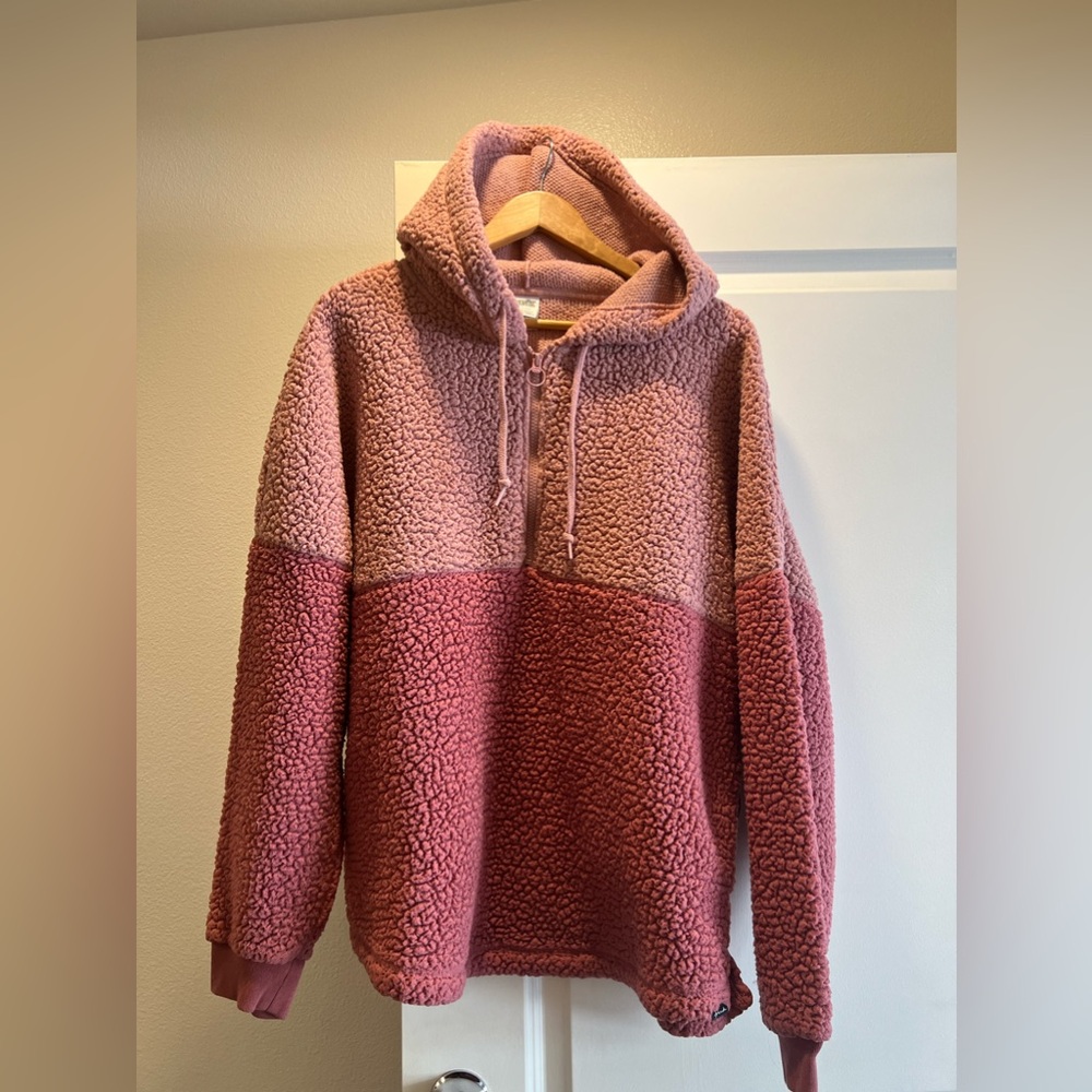 Victoria’s Secret Sherpa jacket size large in pink tones
